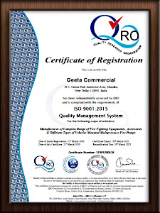 Geeta Commercial QRO Certificates